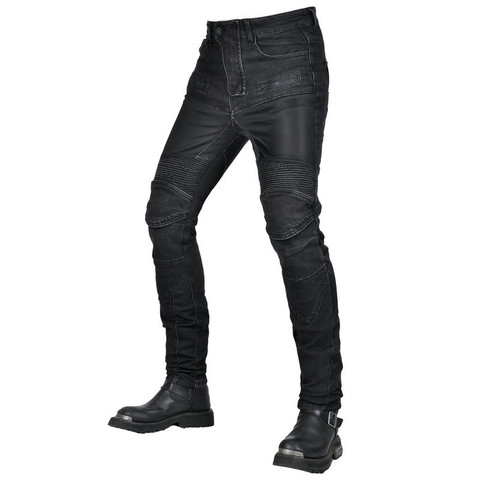 Pantaloni Estivi da Uomo in Malla Transpirante para Moto Con Protecciones Certificado CE Pantalones Vaqueros de Motero Outdoor Ajustados