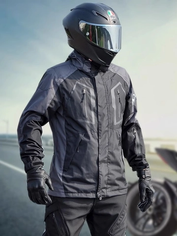 VOLERO Heren Professionele Motorjas Waterdicht Dikke Fleece Winddicht Beschermende Bovenkleding Winter Sportkleding Jas