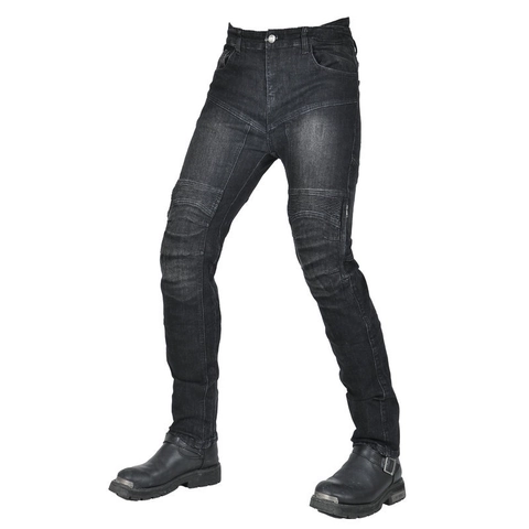 Pantaloni da Moto per Uomo Donna con Protezioni Armatura Slim Fit Biker Jeans in Denim Pantaloni da Corsa Elasticizzati