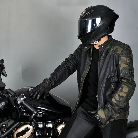Giacca da Moto Estiva in Mesh Traspirante Con Protezioni CE Patchwork Mimetico Giacca da Ciclismo per Uomo Donna