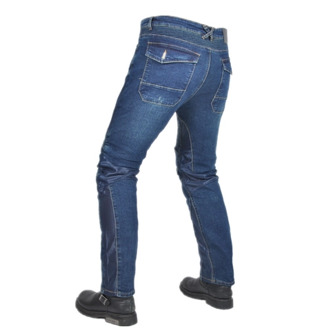Men's Motorcycle Riding Jeans Breathable Mesh Denim Pants With Removable Protective Gear Wear Resistant Moto Riding Trousers