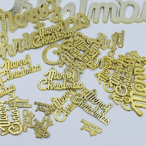 Targa con Lettere Merry Christmas in Plastica Galvanizzata Ornamento Sospeso Decorazione Albero di Natale Festa Casa Insegna Festiva