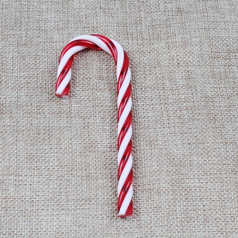 Addobbi Natalizi a Forma di Bastoncino di Zucchero in Plastica Rosso Bianco Verde a Righe Spirale Decorazioni da Appendere Casa