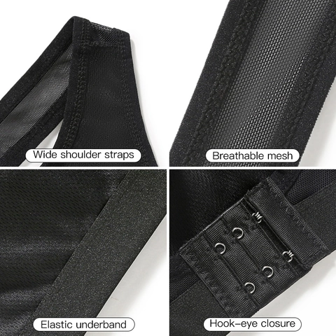 Sujetador Deportivo Antigolpes Sin Aros Para Mujer Patchwork de Malla Transpirable Espalda Cruzada Push Up Yoga Fitness Chaleco