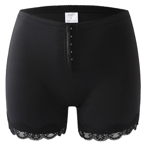 Bragas Moldeadoras de Cintura Alta para Mujer Control de Abdomen Levantamiento de Glúteos Sin Costuras con Ribete de Encaje
