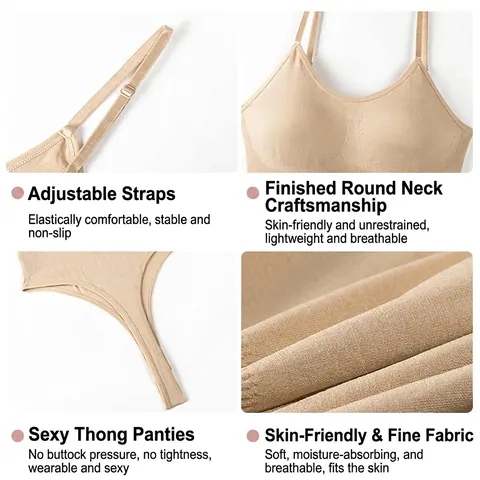 Women Seamless Shapewear Bodysuit Tummy Control Butt Lifting Polyamide Adjustable Straps Body Sculpting Shaping Underwear