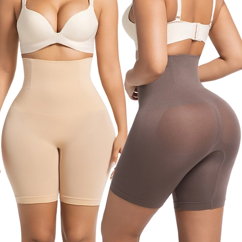 High Waist Tummy Control Shapewear For Women Seamless Butt Lifting Shorts Thigh Slimmer With 4 Steel Bones Body Shaper Panties