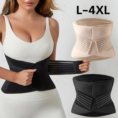 Ceinture de Maintien Abdominal Taille Haute Femme Waist Trainer Body Shaper Amincissante Récupération Post-partum