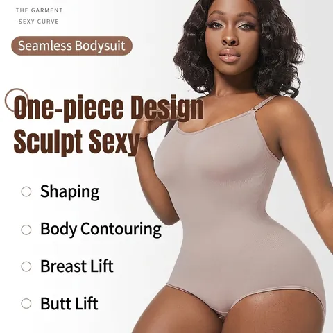 Body Modellante Senza Cuciture da Donna Controllo Pancia Sollevamento Glutei Body Shaper Tuta Snellente Intimo
