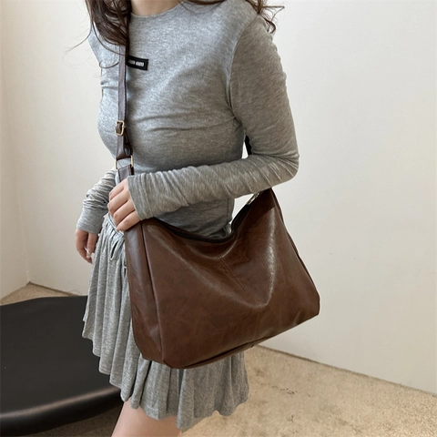 Große Kapazität PU Leder Umhängetasche Für Damen Geometrisches Patchwork Spleißen Karierte Tragetasche Lässige Street Fashion Tasche