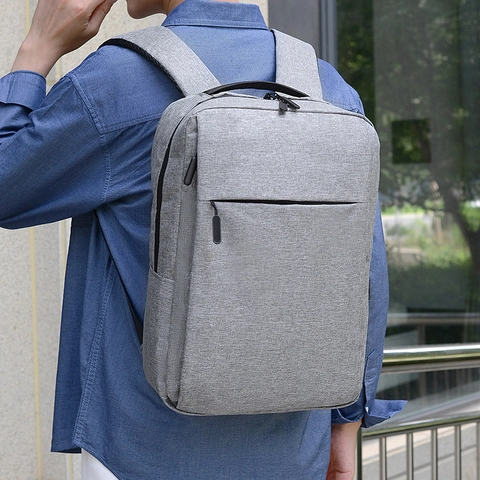 Mochila para Portátil de Tela Oxford de Negocios con Puerto de Carga USB Gran Capacidad Mochila de Viaje para Hombre Mujer