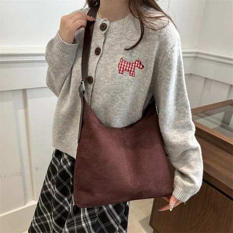 Retro Damen Leinwand Tote Bag Große Kapazität Lässige Umhängetasche Minimalistische Hobo Bag Pendler Handtasche Mit Verstellbarem Riemen