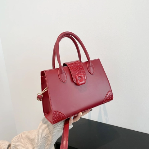 Elegant PU Leather Crocodile Pattern Crossbody Bag For Women Large Capacity Minimalist Commute Shoulder Tote Handbag