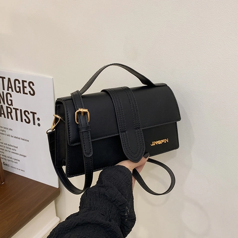 Bolso Bandolera de Cuero PU para Mujer de Moda Mini Bolso Cuadrado con Correa Ajustable para Uso Diario Streetwear