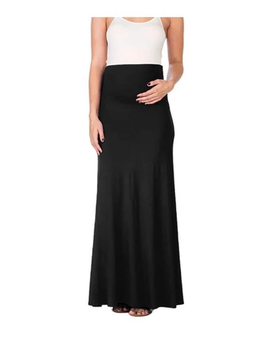 High Waist Maternity Maxi Skirt Soft Modal Adjustable Waist Over Belly Pregnancy Bodycon Pencil Skirt For Pregnant Women