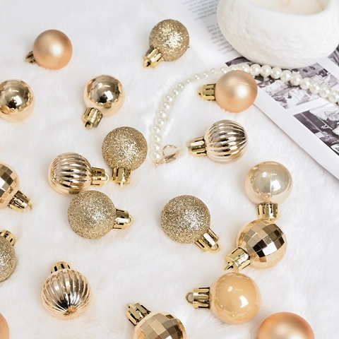 Electroplated Plastic Christmas Balls Ornaments Shatterproof Holiday Baubles For Christmas Tree Decorations Home Decor