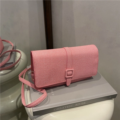 Sac Bandoulière Minimaliste en Cuir PU pour Femmes Mode Texture Tissée Sac à Épaule Carré Avec Bandoulière Réglable