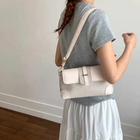 Französischer Stil Luxus Damen Umhängetasche Sommer Mode PU Leder Gewebte Textur Patchwork Kleine Quadratische Schultertasche