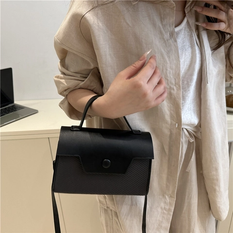 Geweven Patchwork Kleine Vierkante Tas Voor Dames PU Leer Handtas Crossbody Schoudertas Streetwear Mode Handtas