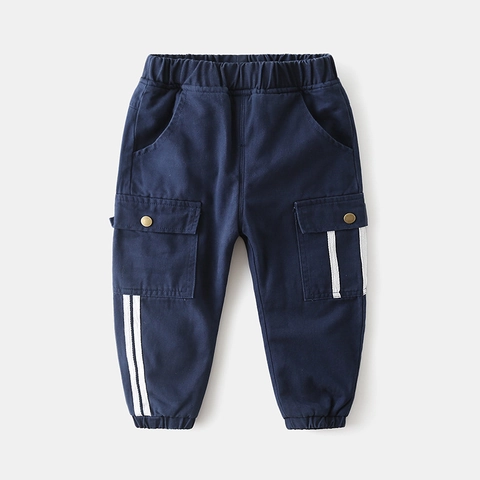 Jungen Fleece Gefüttert Cargo Hose Baumwollmischung Warm Winter Lässig Hose Mit Taschen Streifen Für Kleinkinder Jungen Outdoor