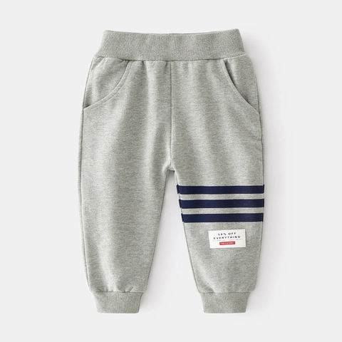 Toddler Boys Casual Sport Sweatpants Cotton Blend Jogger Elastic Waist Striped Long Pants Soft Kids Athletic Bottoms