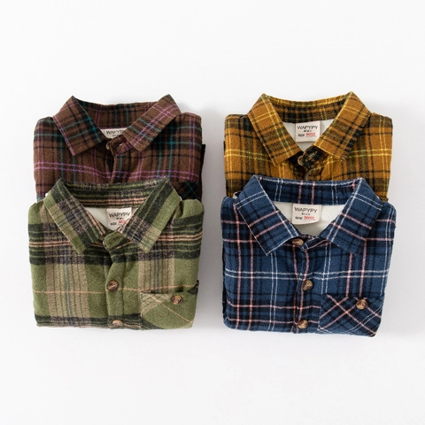 Kids Fleece Lined Plaid Shirt Winter Boys Thickened Long Sleeve Warm Cotton Shirt Toddler Square Collar Casual Button Down Top
