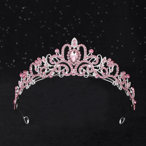 Luxus Legierung Strass Hochzeit Krone Tiara Für Damen Braut Geburtstag Party Elegante Hohl Haarschmuck Schmuck Stirnband