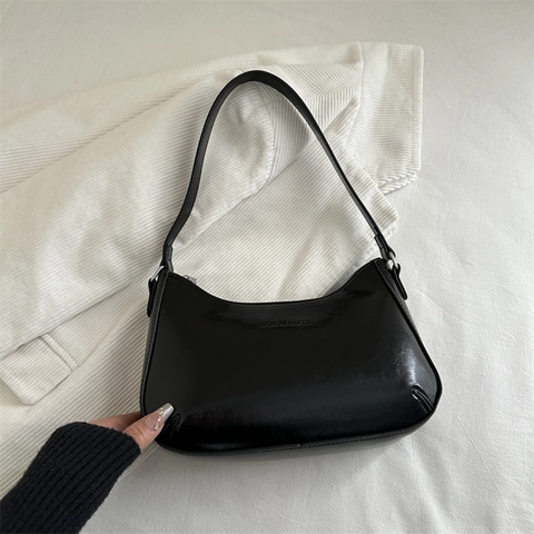 Borsa Sottobraccio Retro di Alta Qualità Per Donna Borsa a Raviolo di Moda Design di Nicchia Borsa a Tracolla Minimalista in Pelle Sintetica