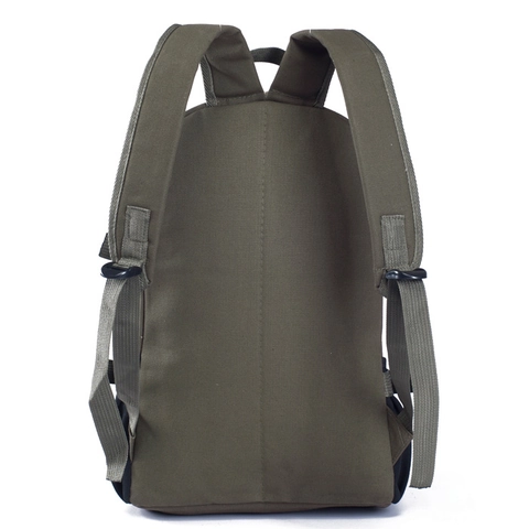 Mochila de Lona para Hombre Mujer Gran Capacidad Múltiples Bolsillos Bolsa de Escuela Viaje Aire Libre Casual Transpirable