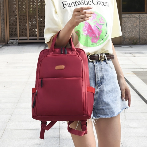 Zaino da Donna in Tessuto Oxford Tendenza di Strada Idrorepellente Zainetto Scuola Leggero Grande Capacità Moda Viaggio Daypack Studenti Borsa Laptop