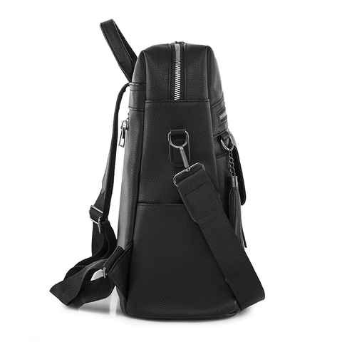 Mode Vrouwen PU Leer Rugzak Grote Capaciteit Waterdicht Reizen Daypack Casual Kwastje Dames Schouder Rugzak Tas