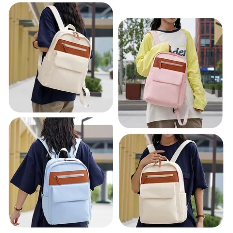 Mode Casual Oxford Tuch Rucksack Wasserdicht Minimalistisch Business Reisetasche Leichtgewicht Student Schultasche Damen Herren