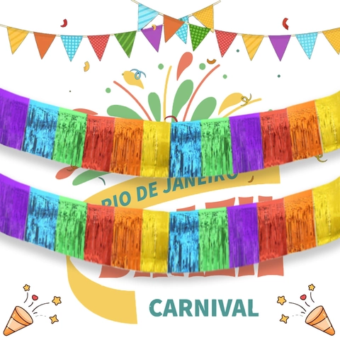Regenbogen Mehrfarbig Folien Fransenvorhang Tinsel Banner Für Karneval Thema Party Dekorationen Geburtstag Festival Hintergrund