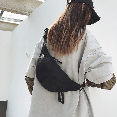 Versatile Canvas Underarm Bag Large Capacity Crossbody Chest Bag For Women Men Casual Daily Travel Fashion Shoulder Bag