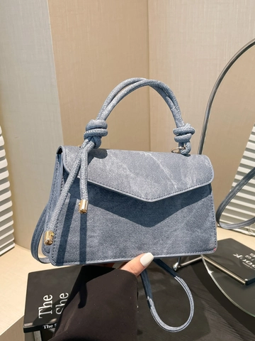 Dames Fashion Gradient Schoudertas PU Leer Knoop Handvat Vierkante Crossbodytas Minimalistische Flap Handtas Veelzijdige Dagelijkse Tas