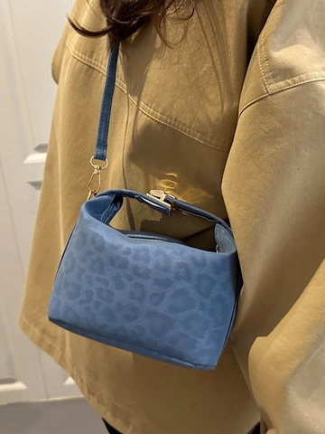 Vintage Leopardenmuster Kleine Quadratische Schultertasche Für Damen PU Leder Umhängetasche Mit Schloss Und Verstellbarem Gurt
