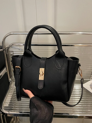 Damen Vintage PU Leder Beuteltasche Große Kapazität Schultertasche Mit Metallschloss Verstellbarer Riemen Lässige Umhängetasche