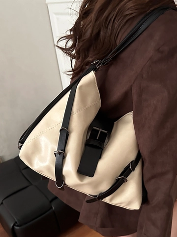 Retro High Capacity Women Synthetic Leather Shoulder Bag Vintage Leopard Print Tote Bag With Metal Buckle Large Commuter Hobo Handbag