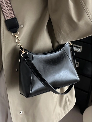 Fashion PU Leather Underarm Bag For Women Large Capacity Shoulder Bag Glossy Hobo Bag French Vintage Commuting Crossbody Bag