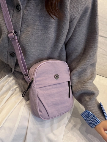 Sac Bandoulière en Nylon Mode Pour Femmes Minimaliste Léger Petit Sac à Épaule Avec Sangle Réglable Fermeture Éclair Sac à Main Décontracté
