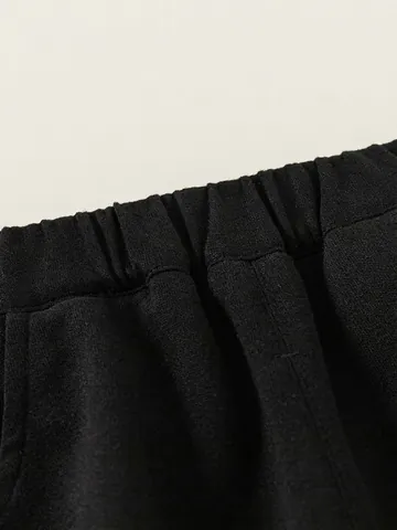 Jungen Casual Jogginghose Einfarbig Baumwollmischung Weiche Lange Hose Elastischer Bund Kinderkleidung Frühling Herbst