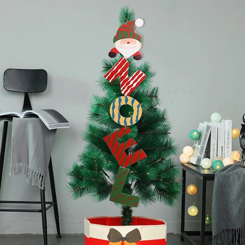 PVC Weihnachtsanhänger Weihnachtsmann Rentier NOEL Buchstaben Bedruckt Festlicher Anhänger Für Weihnachtsbaum Mall Home Dekoration