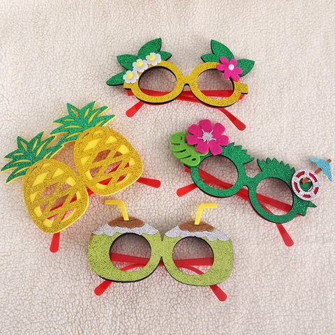 Hawaii Party Brille Ananas Flamingo Kokosnussbaum Sommer Strand Party Dekoration Kostüm Brille Foto Requisiten Zubehör