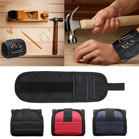 Magnetisches Armband Werkzeugtasche Mit 1680D Ballistisches Polyester Zum Halten Von Schrauben Nägeln Bolzen Bohrkronen Tragbarer Werkzeug-Organizer