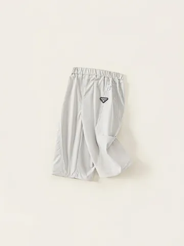 Pantalones Cargo para Niñas Poliéster Color Sólido Minimalista de Pierna Ancha Rectos para Uso Diario Primavera Otoño