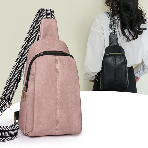 Mode Damen Gewebe Brusttasche Mit Gestreiftem Geflochtenem Schultergurt Urban Einfach Retro Umhängetasche Für Den Alltag Reisen