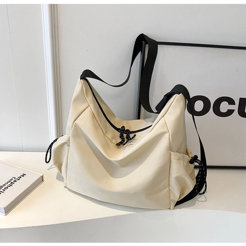 Große Kapazität Damen Segeltuch Schultertasche Urban Minimalistisch Tote Bag Mit Verstellbarem Breit Schultergurt Lässig Pendeln Handtasche