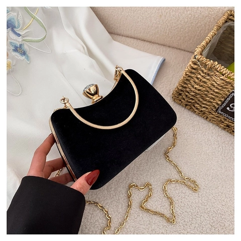 Elegante Goldene Samt Abendtasche Für Damen Strassverschluss Metallgriff Schultertasche Clutch Für Bankett Hochzeit Party Handtasche