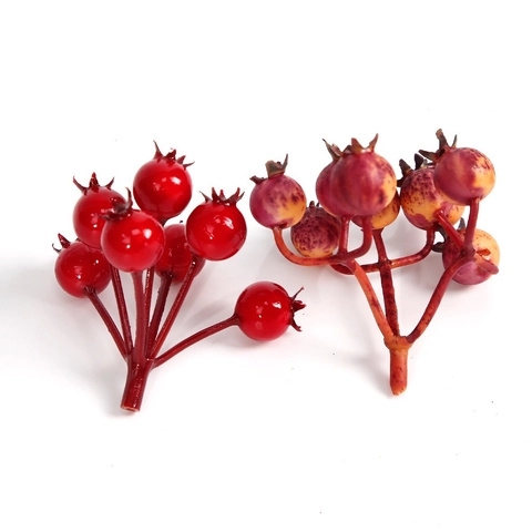 Bacche Rosse Artificiali Melograno in Schiuma Scelte di Frutta per Natale Capodanno Casa Vaso Decorazione Festiva Fai Da Te Artigianato Disposizione Floreale