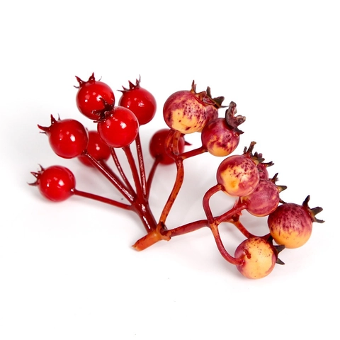 Bacche Rosse Artificiali Melograno in Schiuma Scelte di Frutta per Natale Capodanno Casa Vaso Decorazione Festiva Fai Da Te Artigianato Disposizione Floreale